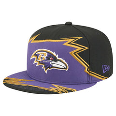 Baltimore Ravens New Era Break 59FIFTY Fitted Hat - Black/Purple discount
