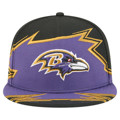Baltimore Ravens New Era Break 59FIFTY Fitted Hat - Black/Purple discount