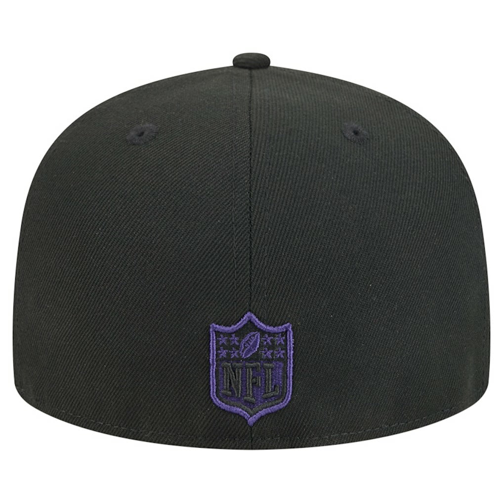 Baltimore Ravens New Era Break 59FIFTY Fitted Hat - Black/Purple discount
