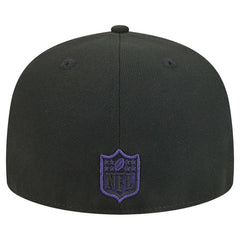 Baltimore Ravens New Era Break 59FIFTY Fitted Hat - Black/Purple discount