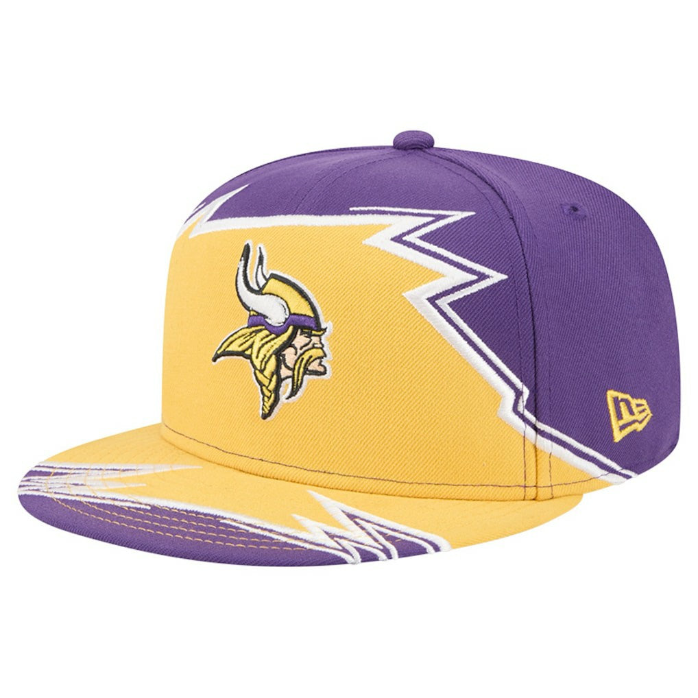 Minnesota Vikings New Era Break 59FIFTY Fitted Hat - Purple/Gold sale