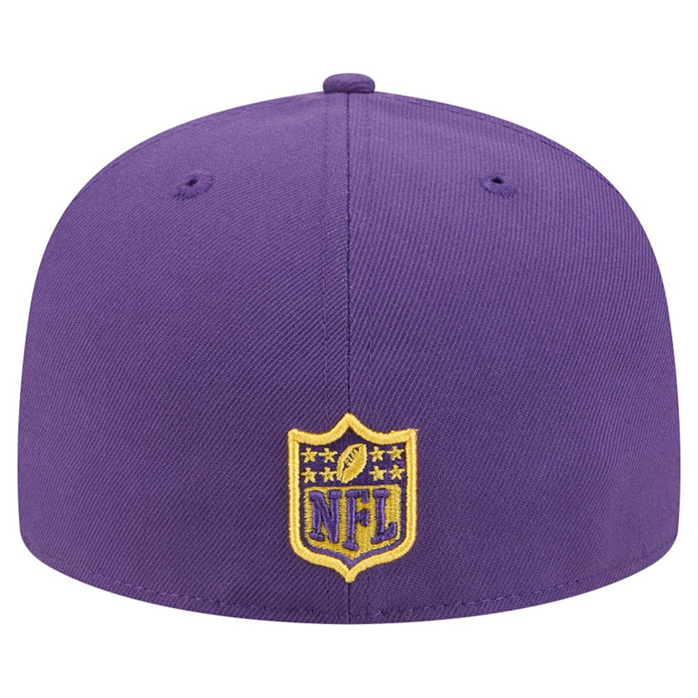 Minnesota Vikings New Era Break 59FIFTY Fitted Hat - Purple/Gold sale