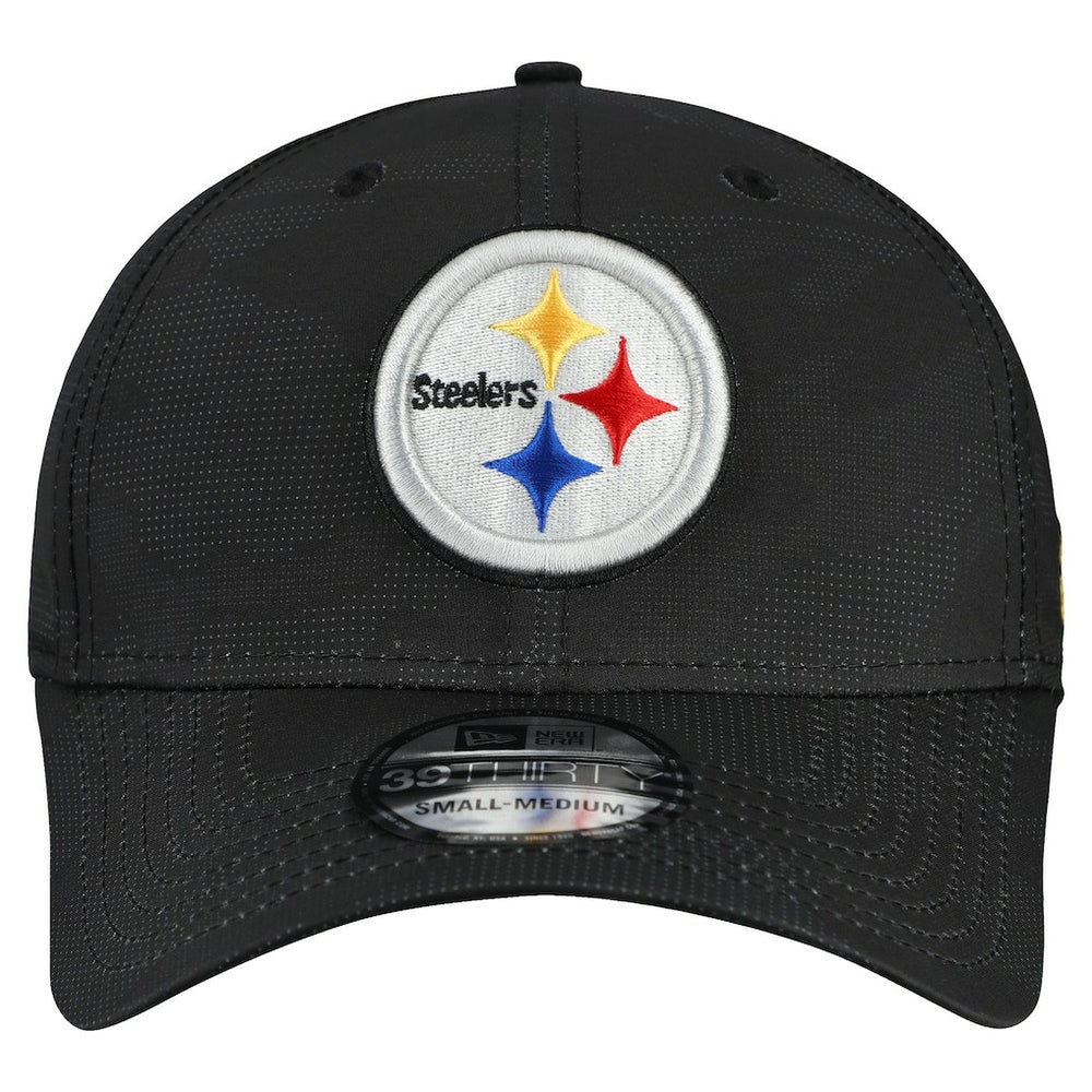 Pittsburgh Steelers New Era Tonal Camo 39THIRTY Stretch Fit Hat - Black on sale