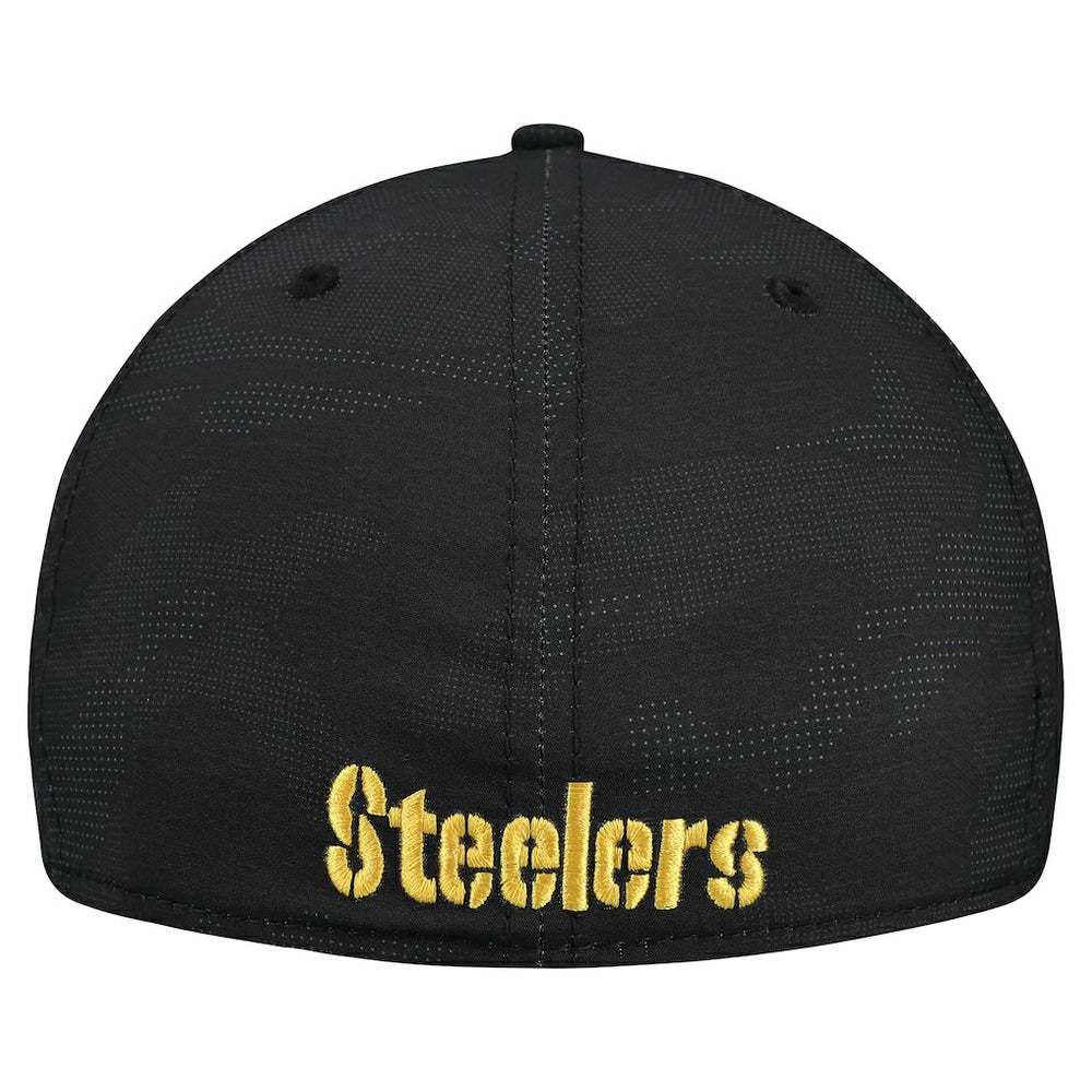 Pittsburgh Steelers New Era Tonal Camo 39THIRTY Stretch Fit Hat - Black on sale