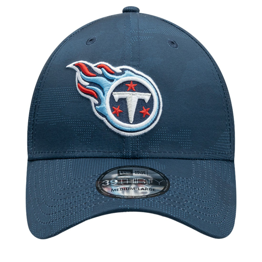 Tennessee Titans New Era Tonal Camo 39THIRTY Stretch Fit Hat - Navy on sale