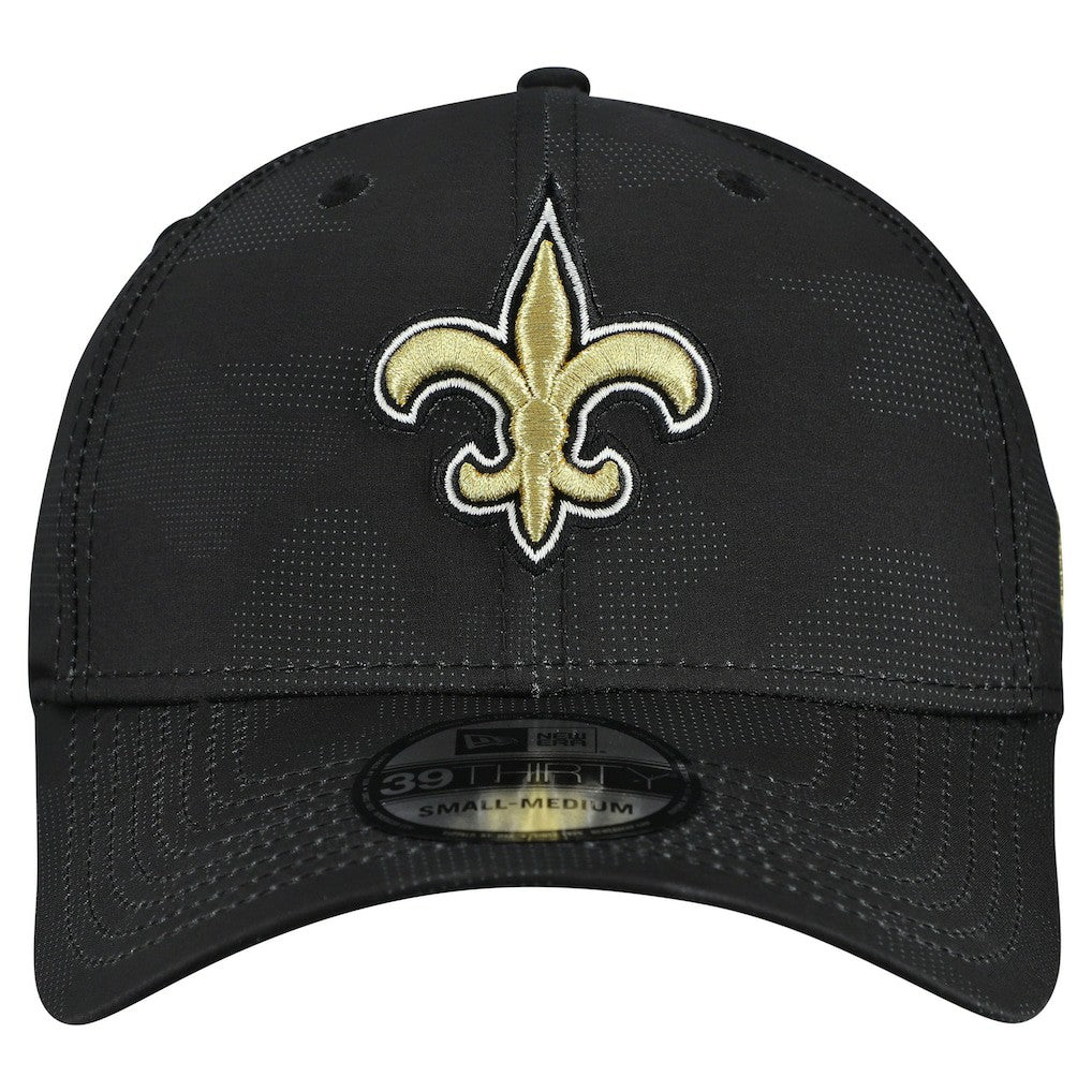 New Orleans Saints New Era Tonal Camo 39THIRTY Stretch Fit Hat - Black outlet