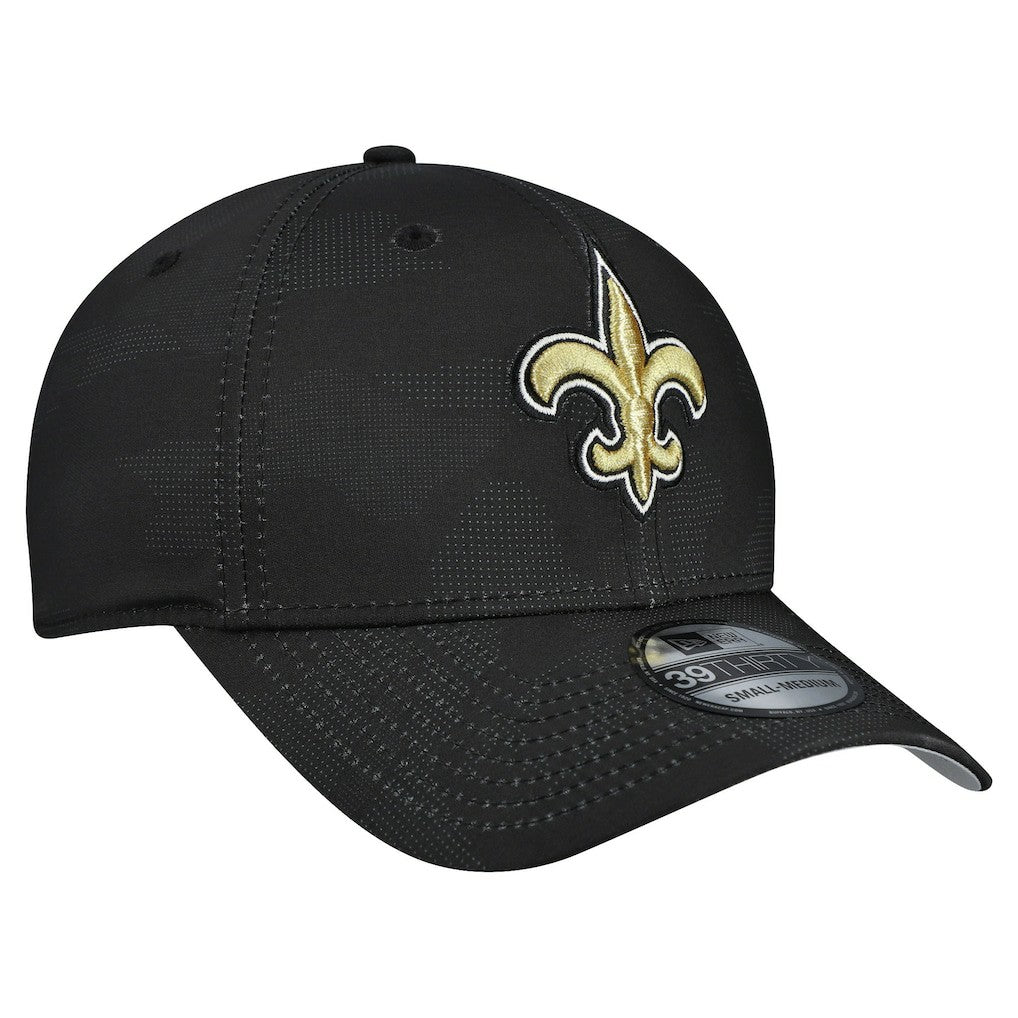 New Orleans Saints New Era Tonal Camo 39THIRTY Stretch Fit Hat - Black outlet