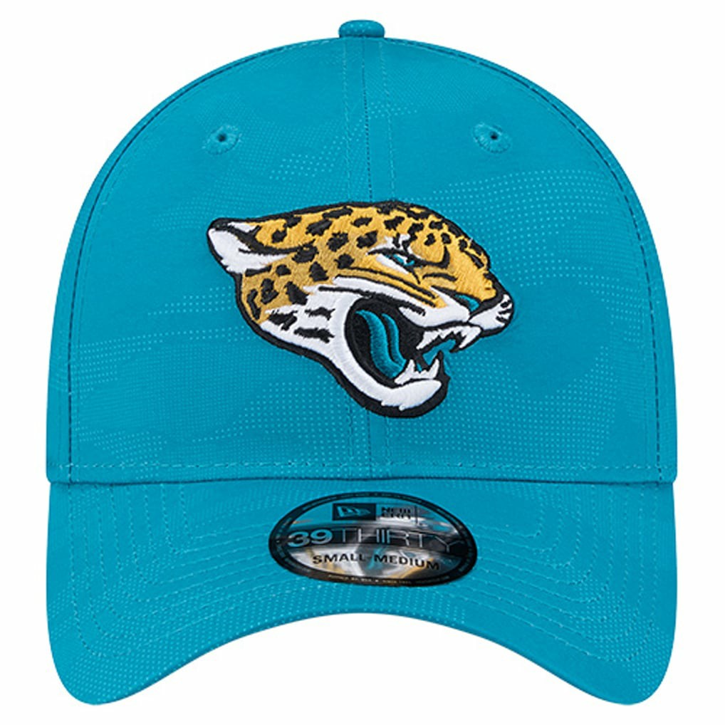 Jacksonville Jaguars New Era Tonal Camo 39THIRTY Stretch Fit Hat - Teal on sale