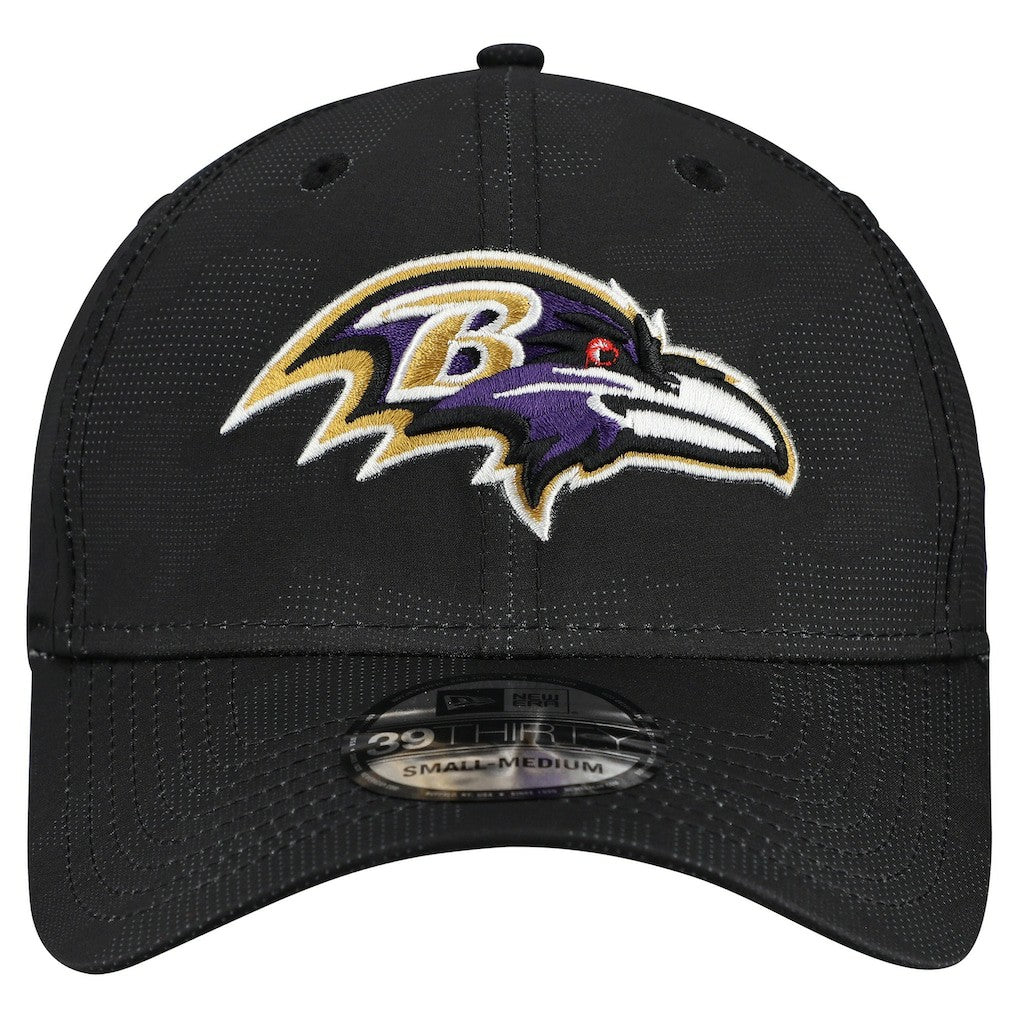Baltimore Ravens New Era Tonal Camo 39THIRTY Stretch Fit Hat - Black for sale