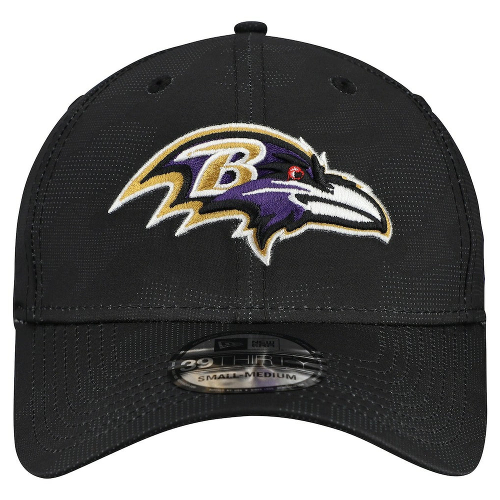 Baltimore Ravens New Era Tonal Camo 39THIRTY Stretch Fit Hat - Black for sale