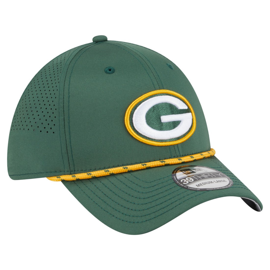 Green Bay Packers New Era Perforated 39THIRTY Flex Hat - Green outlet