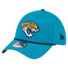 Jacksonville Jaguars New Era Perforated 39THIRTY Flex Hat - Teal cheap
