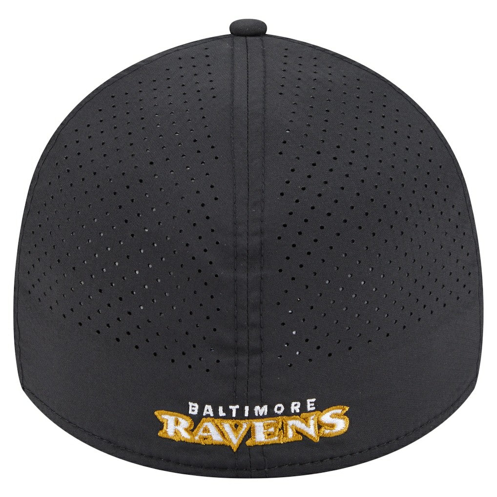 Baltimore Ravens New Era Perforated 39THIRTY Flex Hat - Black sale