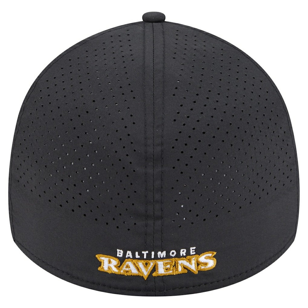 Baltimore Ravens New Era Perforated 39THIRTY Flex Hat - Black sale