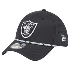 Las Vegas Raiders New Era Perforated 39THIRTY Flex Hat - Black cheap