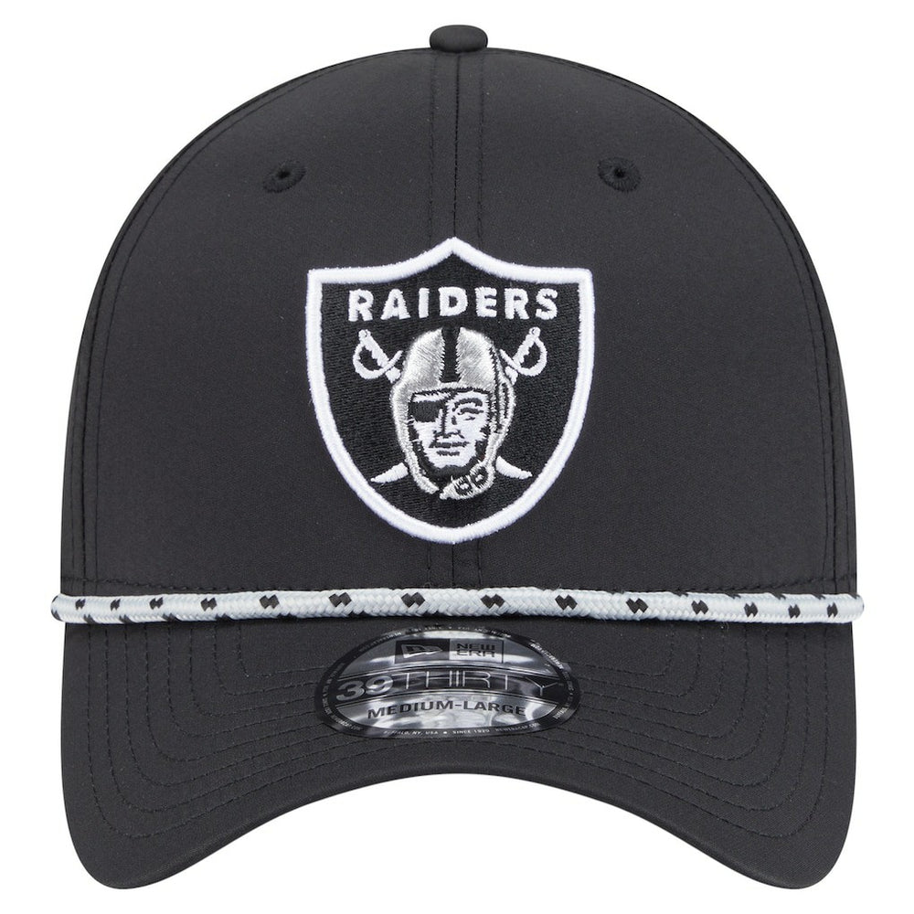 Las Vegas Raiders New Era Perforated 39THIRTY Flex Hat - Black cheap