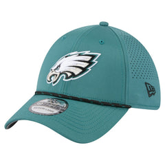 Philadelphia Eagles New Era Perforated 39THIRTY Flex Hat - Midnight Green for sale