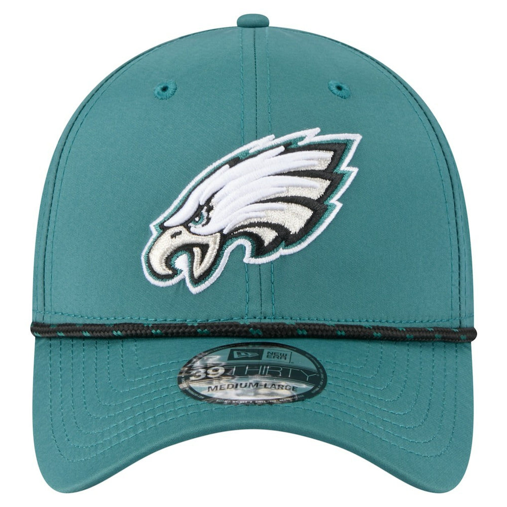 Philadelphia Eagles New Era Perforated 39THIRTY Flex Hat - Midnight Green for sale