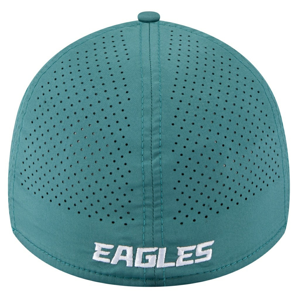 Philadelphia Eagles New Era Perforated 39THIRTY Flex Hat - Midnight Green for sale