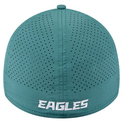 Philadelphia Eagles New Era Perforated 39THIRTY Flex Hat - Midnight Green for sale
