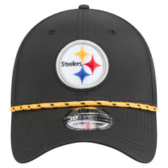 Pittsburgh Steelers New Era Perforated 39THIRTY Flex Hat - Black on sale