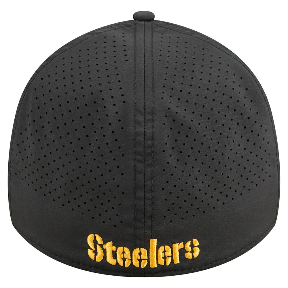 Pittsburgh Steelers New Era Perforated 39THIRTY Flex Hat - Black on sale