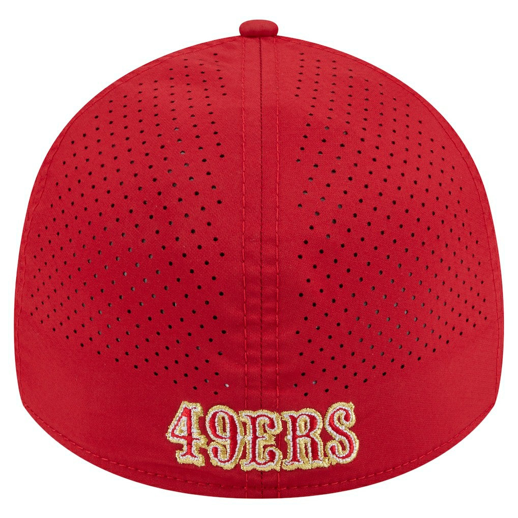 San Francisco 49ers New Era Perforated 39THIRTY Flex Hat - Scarlet discount