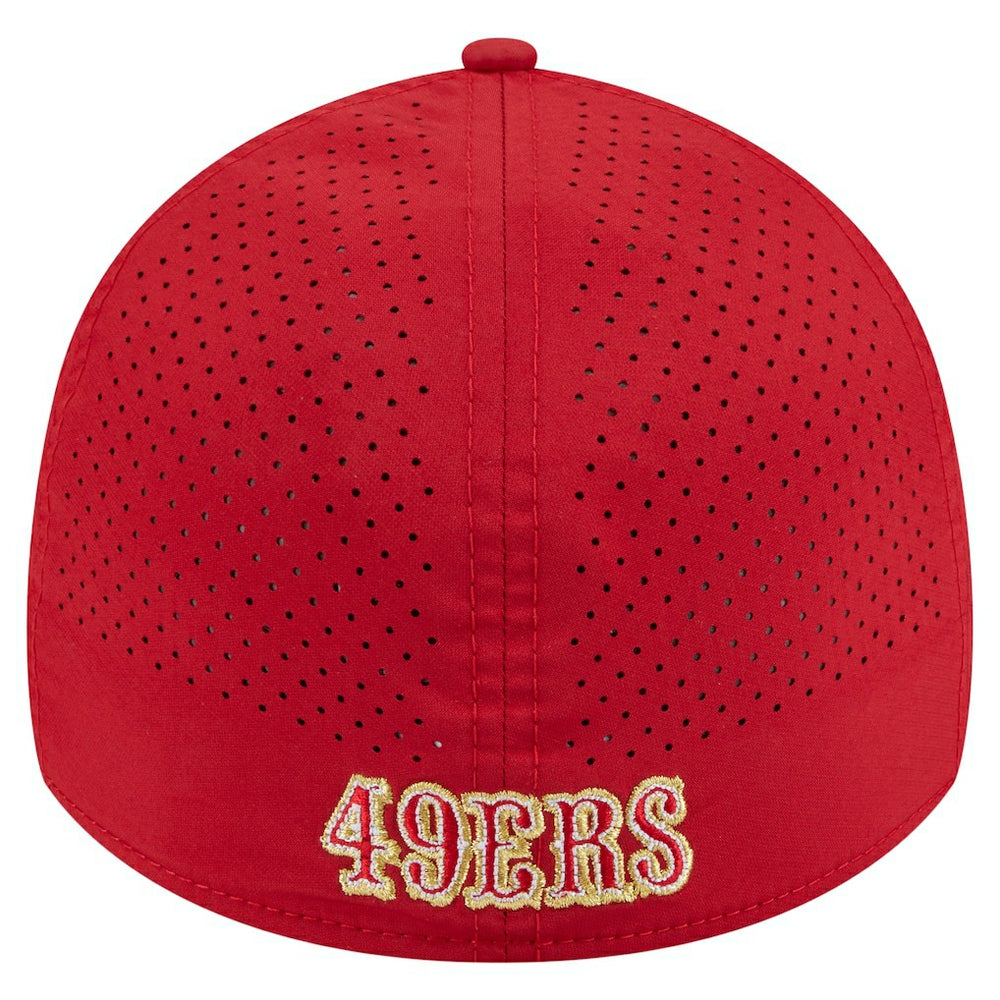 San Francisco 49ers New Era Perforated 39THIRTY Flex Hat - Scarlet discount