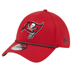 Tampa Bay Buccaneers New Era Perforated 39THIRTY Flex Hat - Red cheap