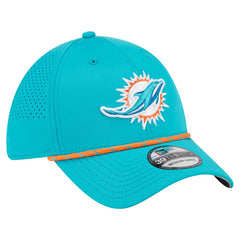 Miami Dolphins New Era Perforated 39THIRTY Flex Hat - Aqua sale