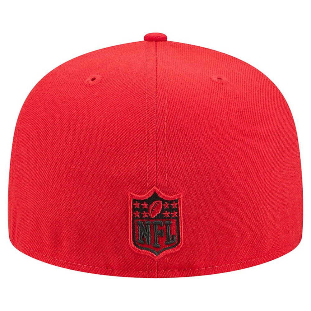 Kansas City Chiefs New Era Tri-Hit 59FIFTY Fitted Hat - Red discount