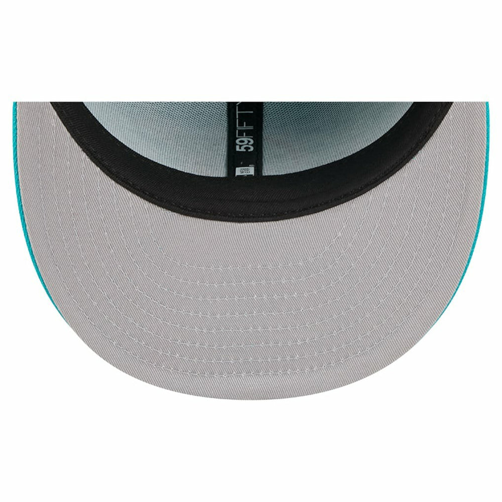 Miami Dolphins New Era Tri-Hit 59FIFTY Fitted Hat - Aqua on sale