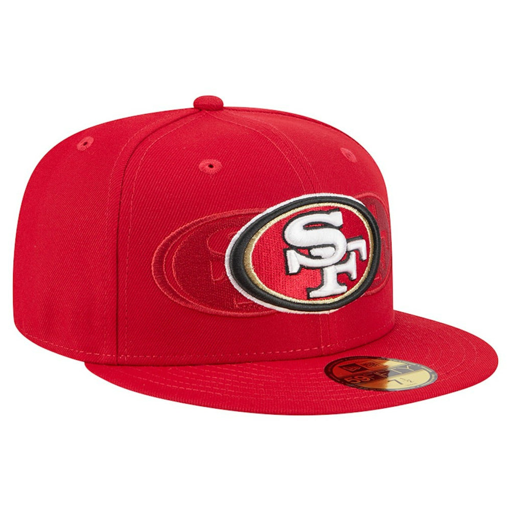 San Francisco 49ers New Era Tri-Hit 59FIFTY Fitted Hat - Scarlet sale