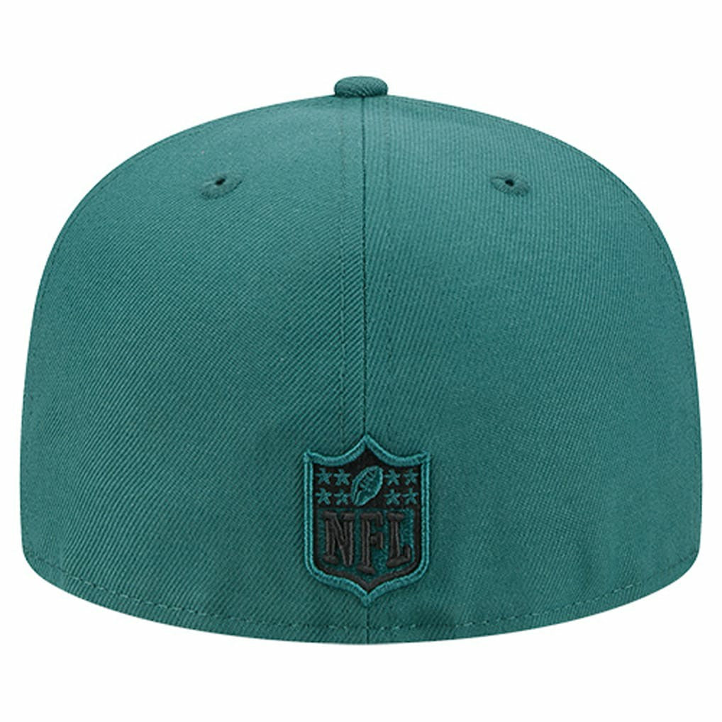 Philadelphia Eagles New Era Tri-Hit 59FIFTY Fitted Hat - Midnight Green cheap