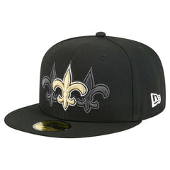 New Orleans Saints New Era Tri-Hit 59FIFTY Fitted Hat - Black online