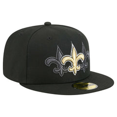 New Orleans Saints New Era Tri-Hit 59FIFTY Fitted Hat - Black online