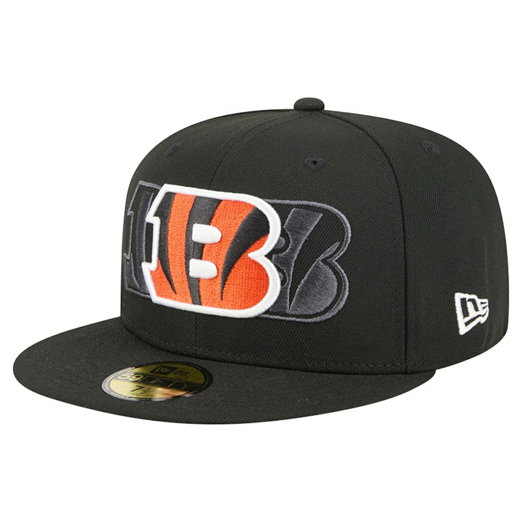 Cincinnati Bengals New Era Tri-Hit 59FIFTY Fitted Hat - Black for sale