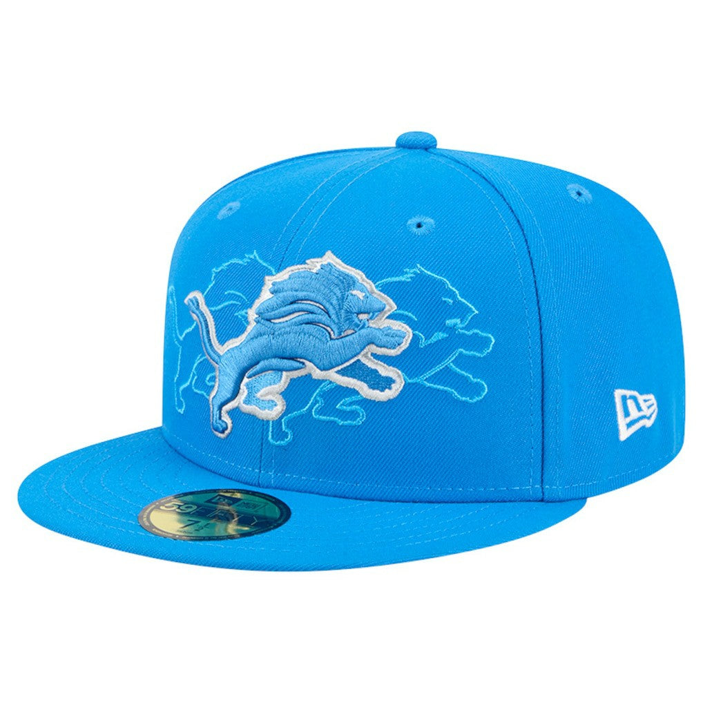 Detroit Lions New Era Tri-Hit 59FIFTY Fitted Hat - Blue outlet