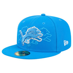 Detroit Lions New Era Tri-Hit 59FIFTY Fitted Hat - Blue outlet