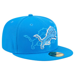 Detroit Lions New Era Tri-Hit 59FIFTY Fitted Hat - Blue outlet