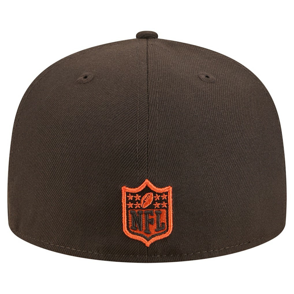 Cleveland Browns New Era Tri-Hit 59FIFTY Fitted Hat - Brown cheap