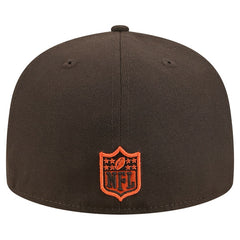 Cleveland Browns New Era Tri-Hit 59FIFTY Fitted Hat - Brown cheap
