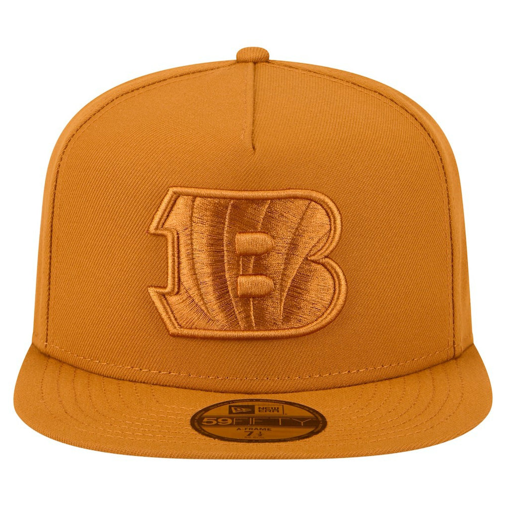 Cincinnati Bengals New Era Color Pack A-Frame 59FIFTY Fitted Hat - Brown online