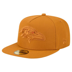 Baltimore Ravens New Era Color Pack A-Frame 59FIFTY Fitted Hat - Brown outlet
