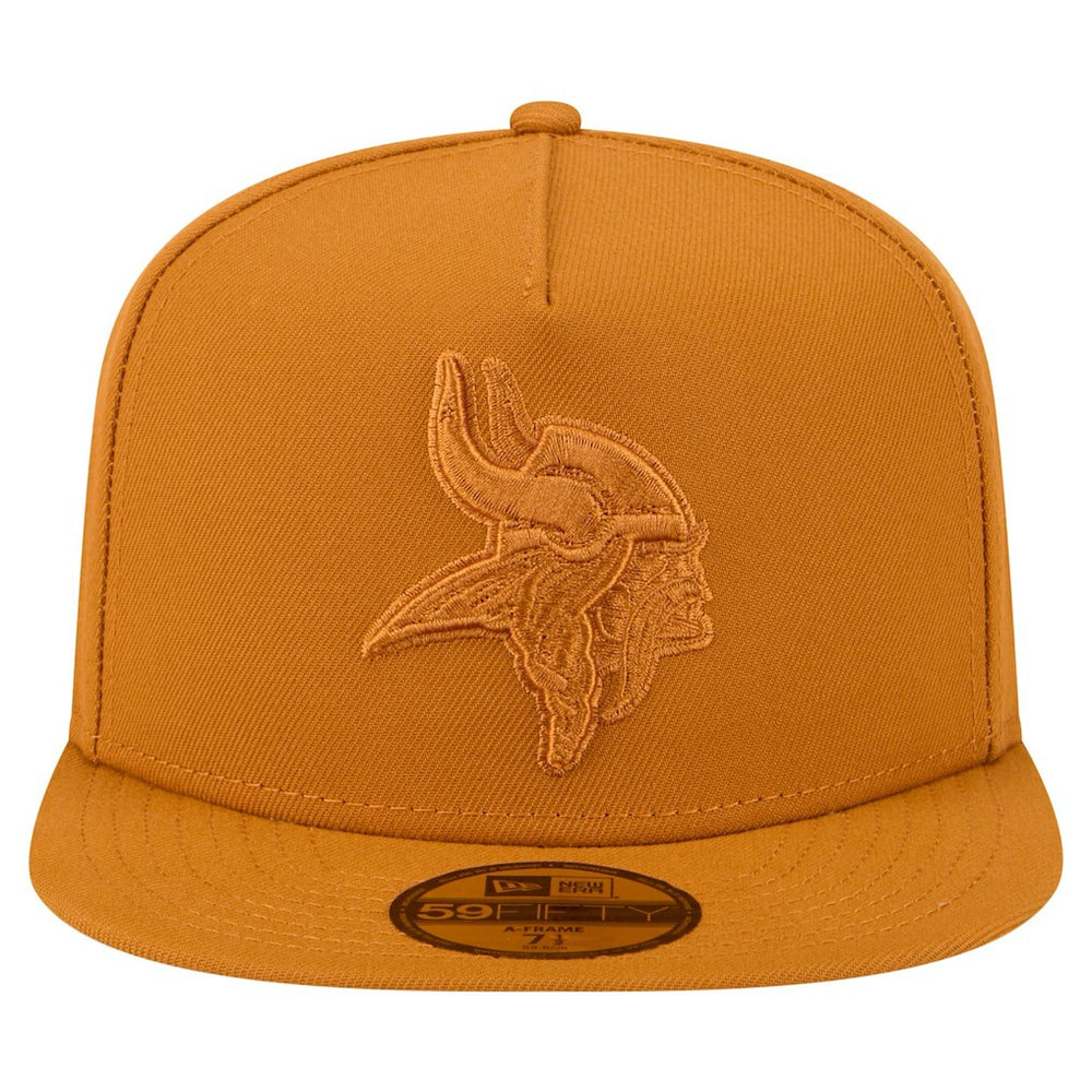 Minnesota Vikings New Era Color Pack A-Frame 59FIFTY Fitted Hat - Brown outlet
