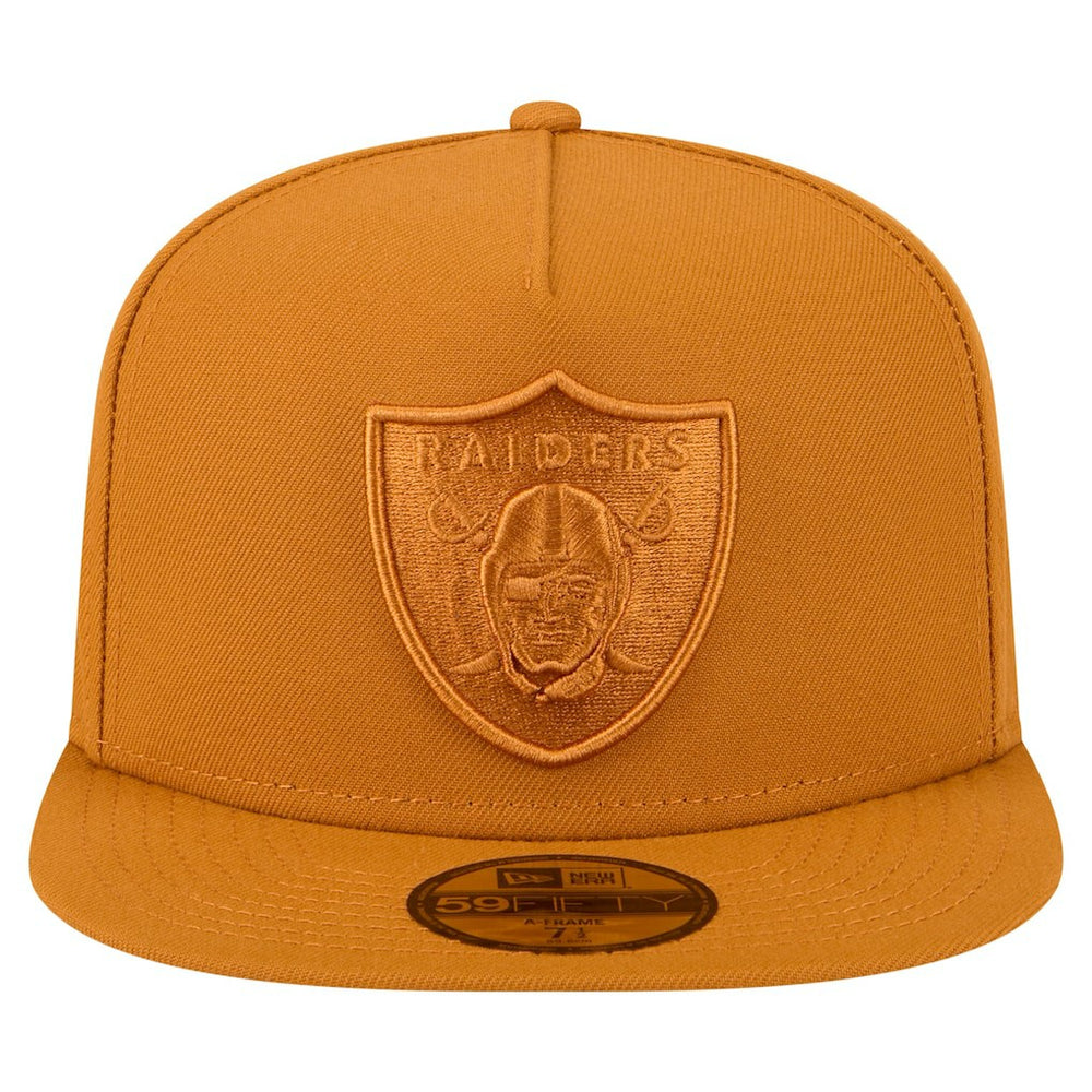 Las Vegas Raiders New Era Color Pack A-Frame 59FIFTY Fitted Hat - Brown discount