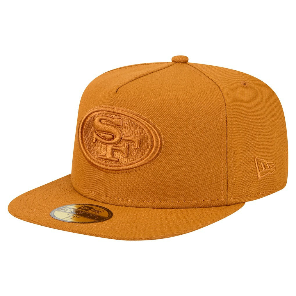 San Francisco 49ers New Era Color Pack A-Frame 59FIFTY Fitted Hat - Brown discount