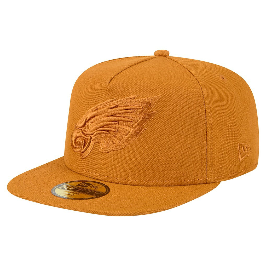 Philadelphia Eagles New Era Color Pack A-Frame 59FIFTY Fitted Hat - Brown discount