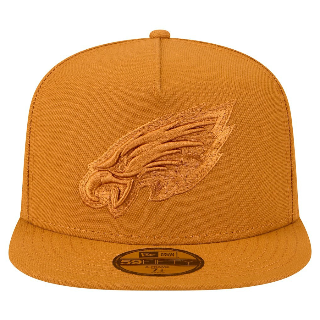 Philadelphia Eagles New Era Color Pack A-Frame 59FIFTY Fitted Hat - Brown discount