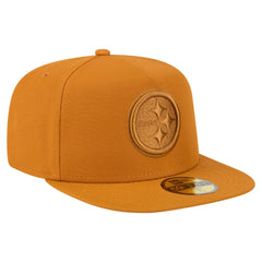 Pittsburgh Steelers New Era Color Pack A-Frame 59FIFTY Fitted Hat - Brown for sale